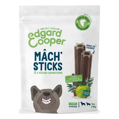 Edgard & Cooper Dental Mâch Sticks Pomme & Eucalyptus Petit Chien x 56 pcs