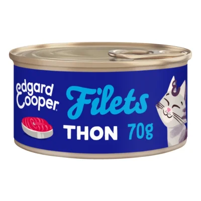 Edgard & Cooper Filets de Thon Frais Chat 70g Thon 48x70 g