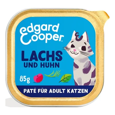 Edgard & Cooper Nourriture humide Chat Adulte Paté Saumon et poulet 16x85 g