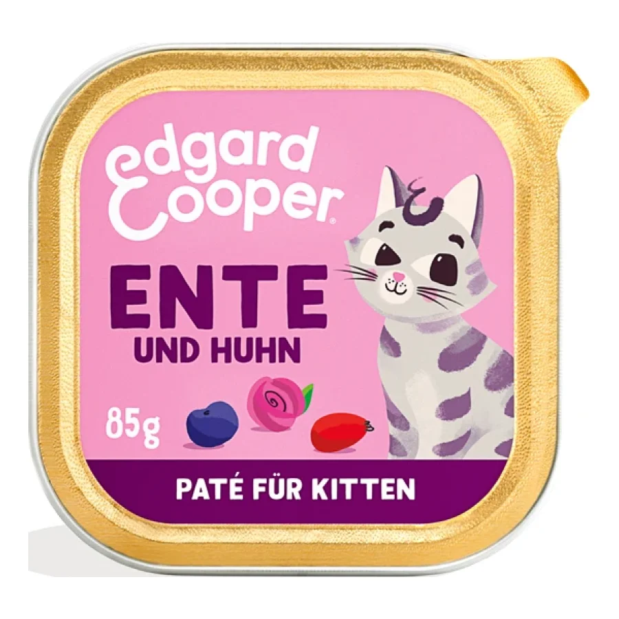 Edgard & Cooper Nourriture humide Chaton Paté Canard et poulet 16x85 g