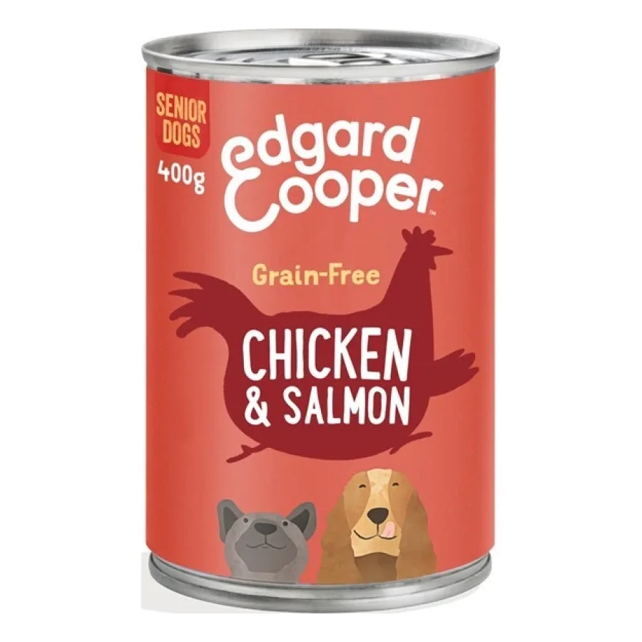 Edgard & Cooper Senior Poulet et saumon ASC 6 x 400 g