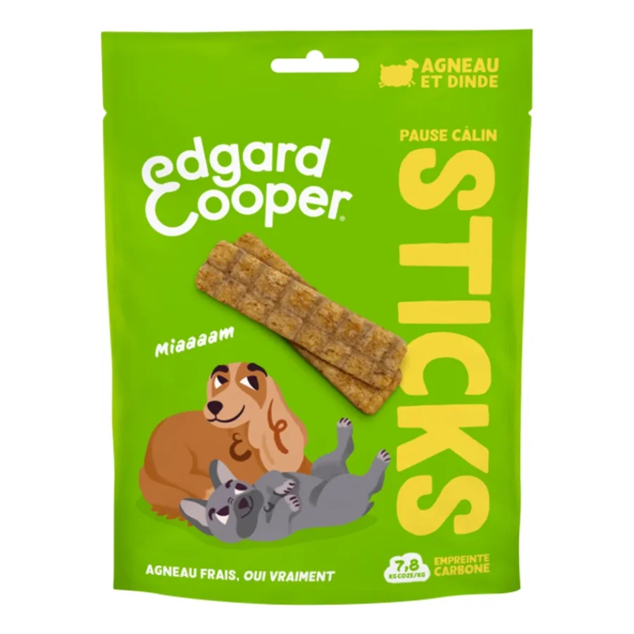 Edgard & Cooper Sticks à l'Agneau&Dinde Adulte 75g