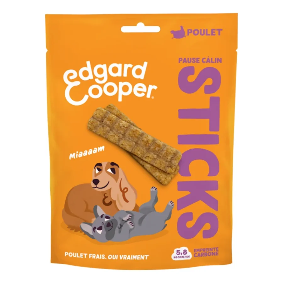 Edgard & Cooper Sticks au Poulet Adulte 75g