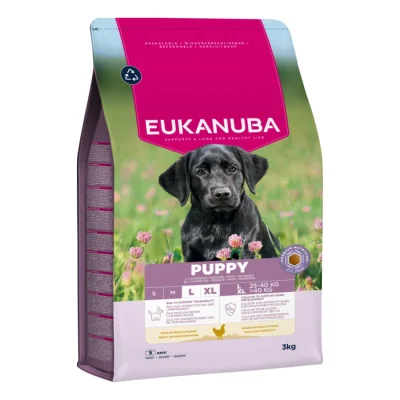 EUKANUBA croquettes pour chien, chiot, grande taille, poulet 3 kg
