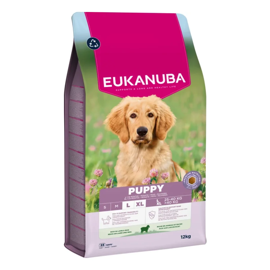 EUKANUBA croquettes pour chien, junior, grande taille, Agneau 12 kg