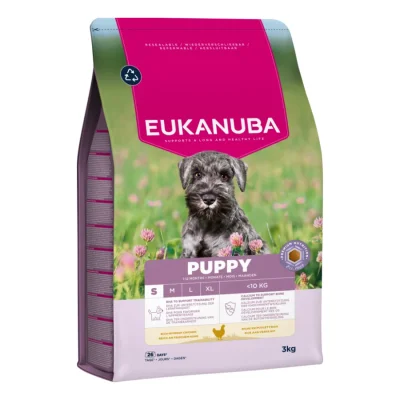 EUKANUBA croquettes pour chien, junior, petit, poulet 3kg