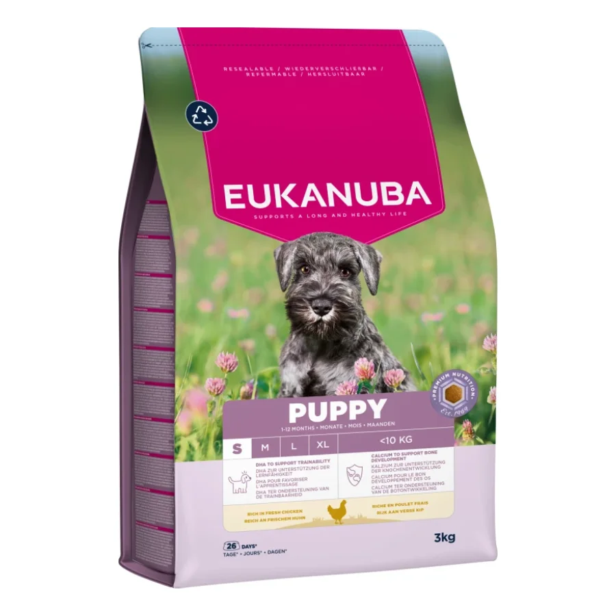 EUKANUBA croquettes pour chien, junior, petit, poulet 3kg