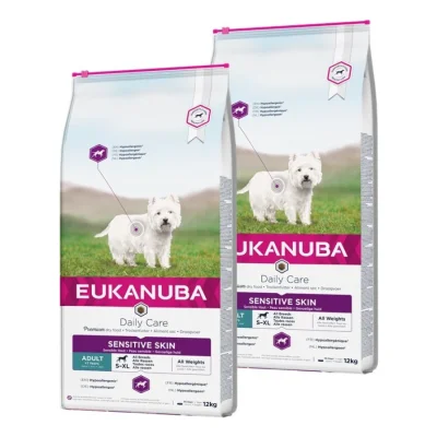 EUKANUBA Daily Care Peau sensible 2x12 kg