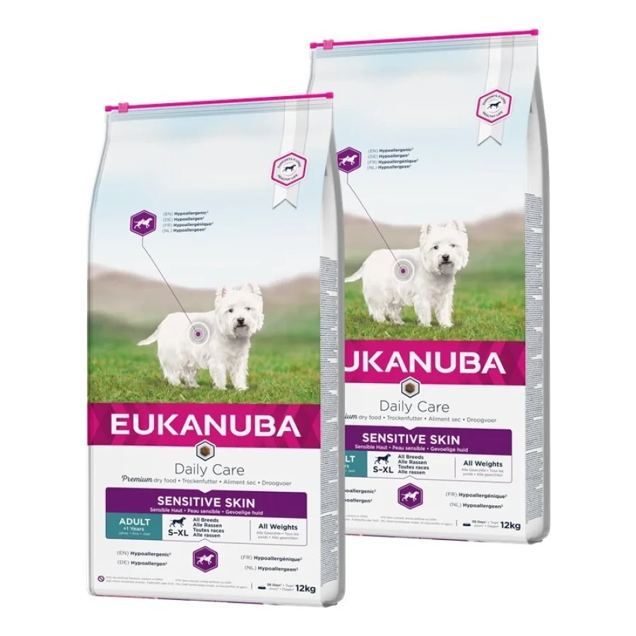 EUKANUBA Daily Care Peau sensible 2x12 kg
