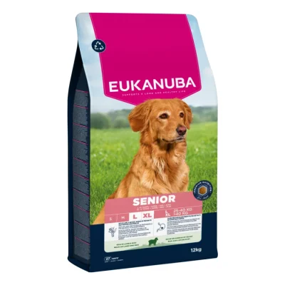 EUKANUBA nourriture sèche pour chien, senior, grand, Agneau 12 kg