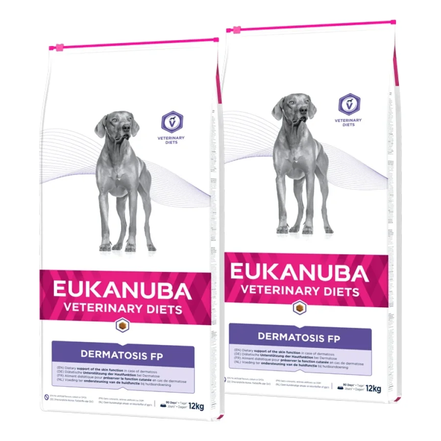 EUKANUBA Veterinary Diet Croquettes Chien Dermatosis Adulte 2x12 kg