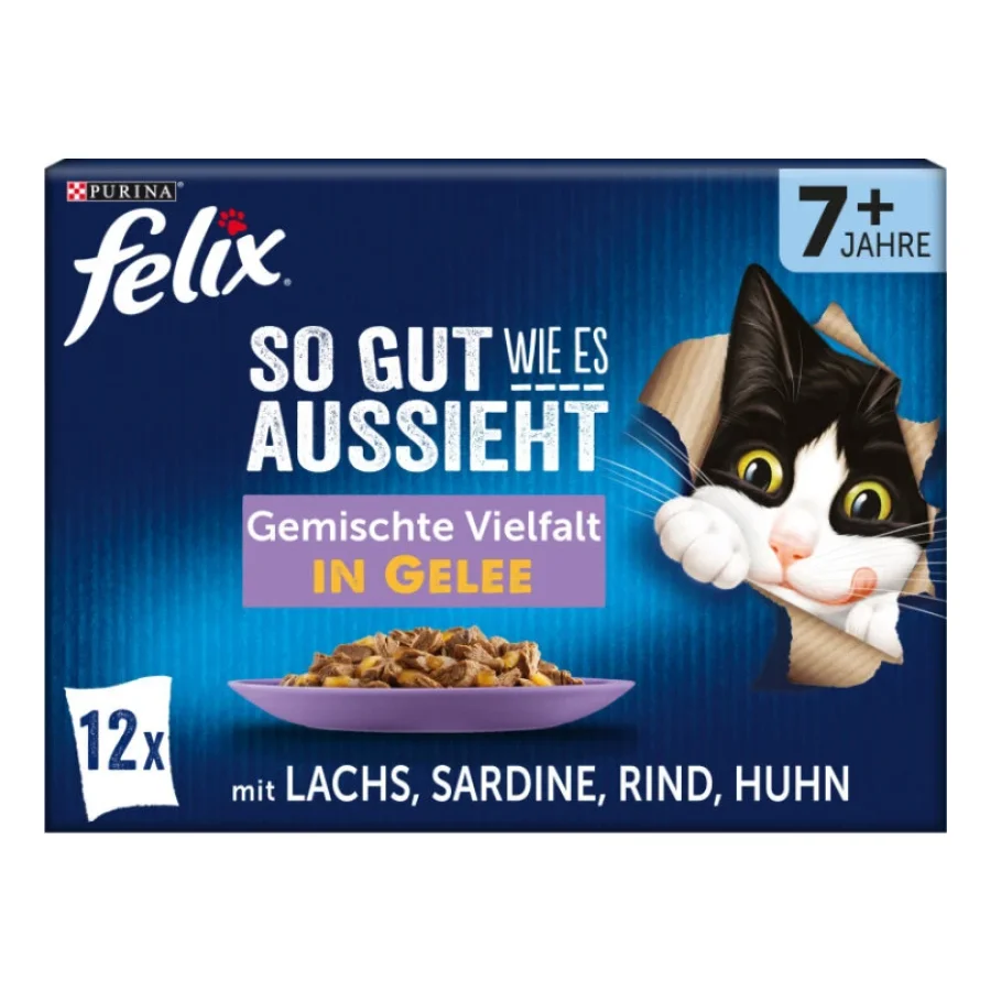 Felix Aussi bon que beau Senior 12 x 85 g