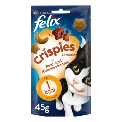 Felix Crispies 8 x 45 g Bœuf et poulet