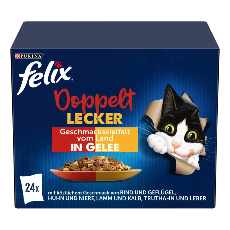 Felix Doppelt Lecker 24 x 85 g Variété de saveurs du pays