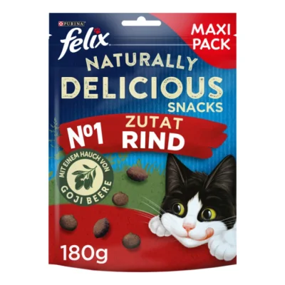 Felix Naturally Delicious 6 x 180 g Bœuf aux baies de goji