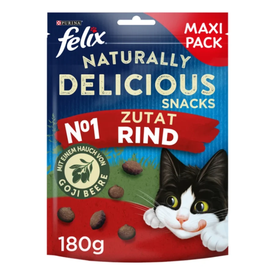 Felix Naturally Delicious 6 x 180 g Bœuf aux baies de goji