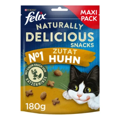 Felix Naturally Delicious 6 x 180 g Poulet avec herbe-à-chats