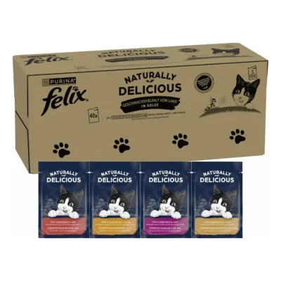 Felix Naturally Delicious Variété de saveurs du pays 80 x 80 g