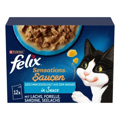 Felix Sensations 12 x 85 g Variété de saveurs aquatiques