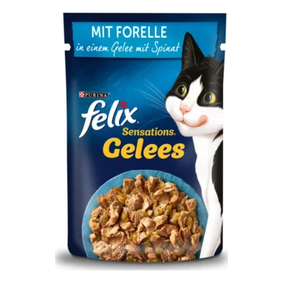 Felix Sensations Gelées Truite et épinards 52x85 g