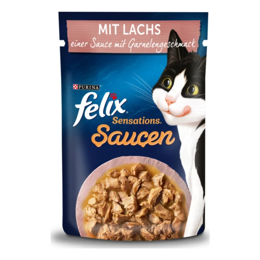 Felix Sensations Saucen Saumon et crevette 104x85 g