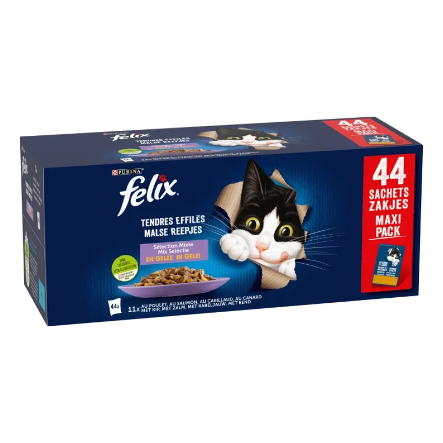 Felix Tendres Effilés en Gelée - Sélection Mixte - 44x85g