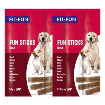 FIT+FUN Bâtonnets 20 x 55 g Bœuf