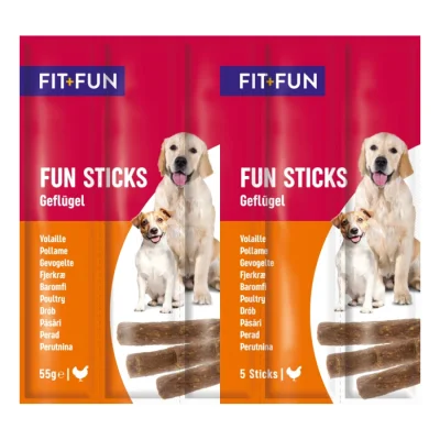 FIT+FUN Bâtonnets ludiques volaille 20x55 g