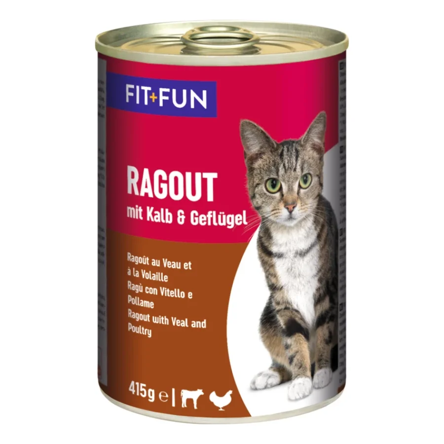 FIT+FUN Fit + Fun Ragoût Veau et volaille 12x415 g