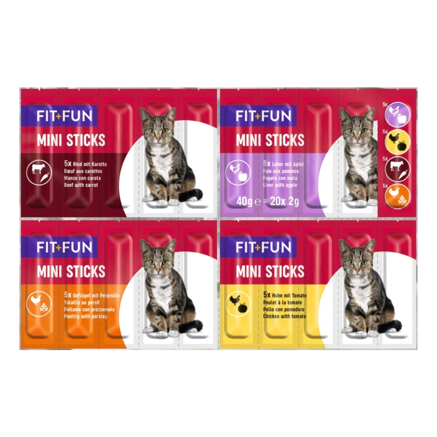 FIT+FUN Mini Sticks Mix 20 pièces
