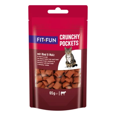 FIT+FUN Poches Croquantes Bœuf 7x65 g