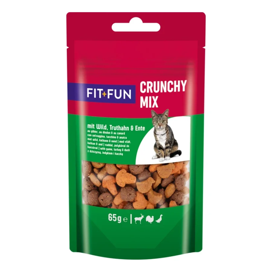 FIT+FUN Poches Croquantes Gibier et volaille 7x65 g