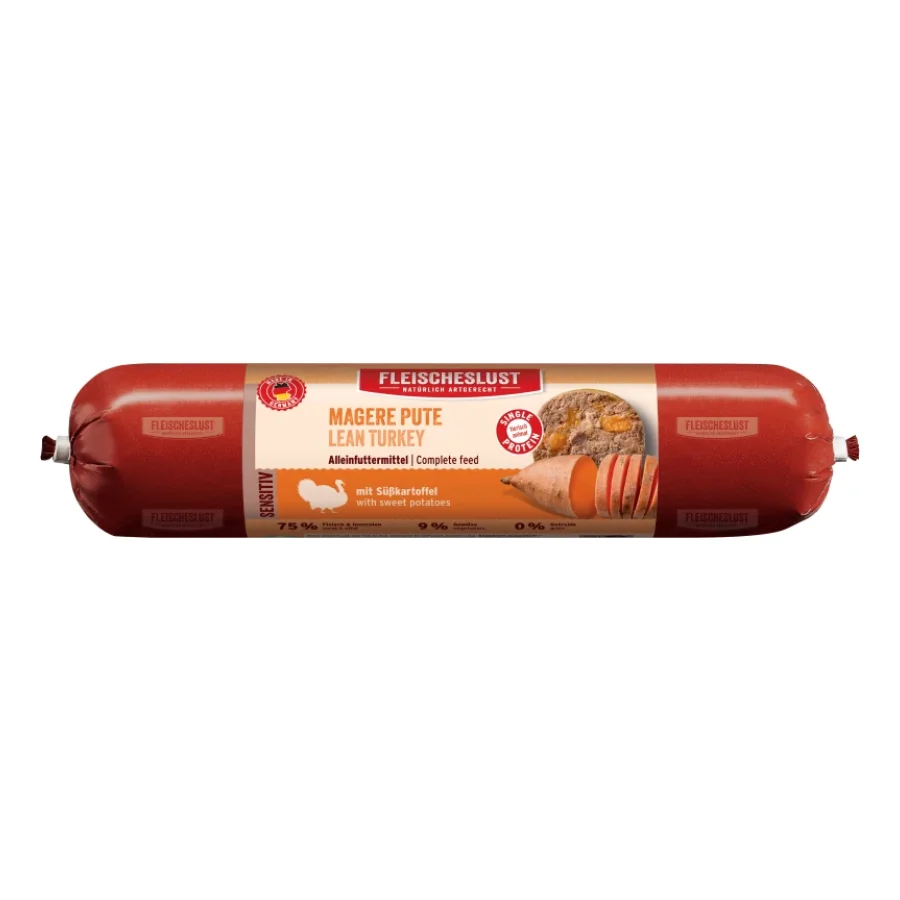 Fleischeslust Nourriture humide chien sensible adulte Dinde 16x400 g