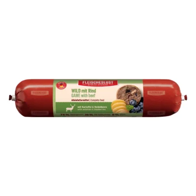 Fleischeslust nourriture humide pour chien Classic adulte Bœuf et gibier 16x400 g