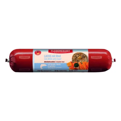 Fleischeslust nourriture humide pour chien Classic adulte Saumon et bœuf 12x800 g
