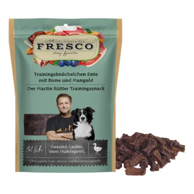 FRESCO Martin Rütter Friandises de dressage Canard, poire et côtes de blette 2x150 g