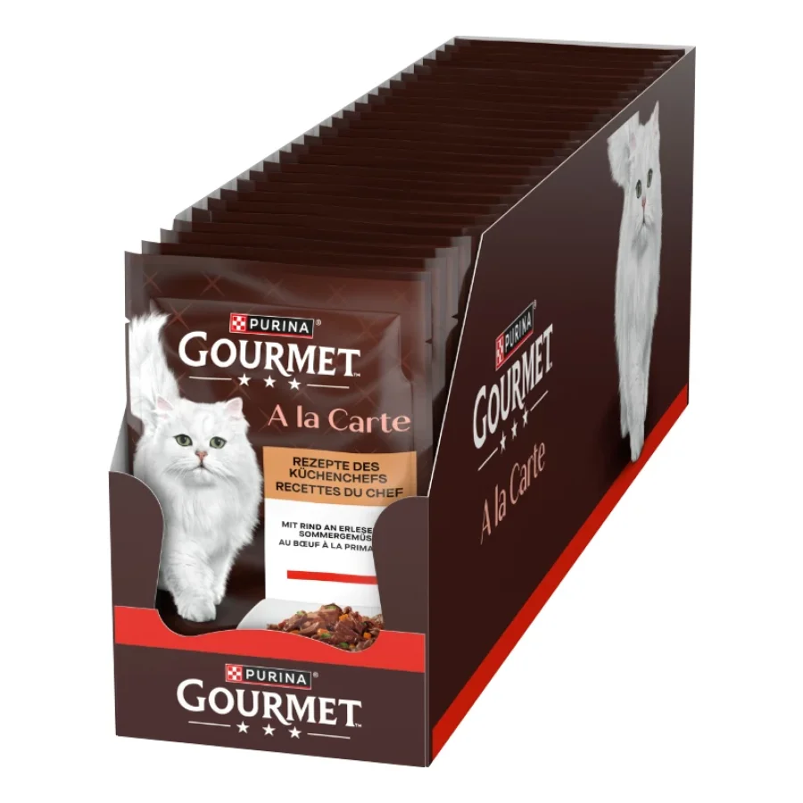 GOURMET A la Carte aliment humide pour chat, Adulte 26x85g Bœuf