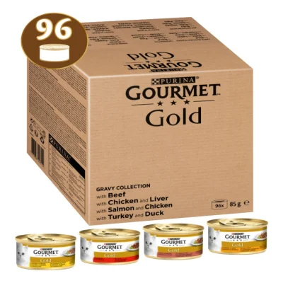 GOURMET Gold Bouchées tendres Aliments humides pour chats Mix 96x85g