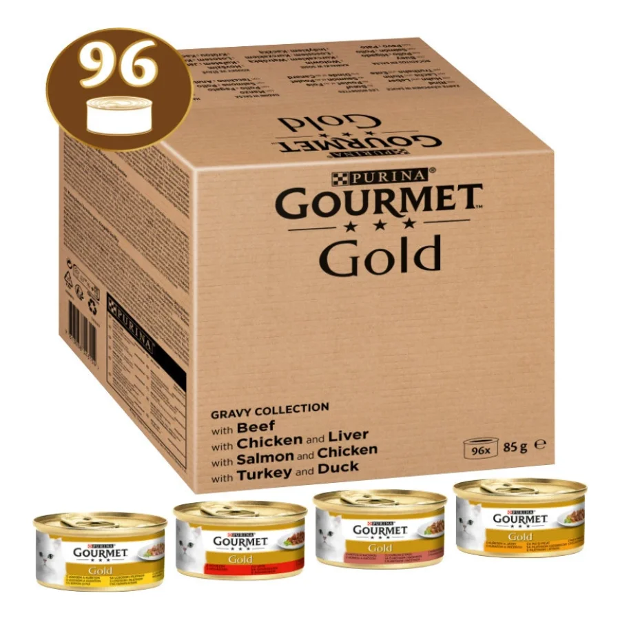 GOURMET Gold Bouchées tendres Aliments humides pour chats Mix 96x85g