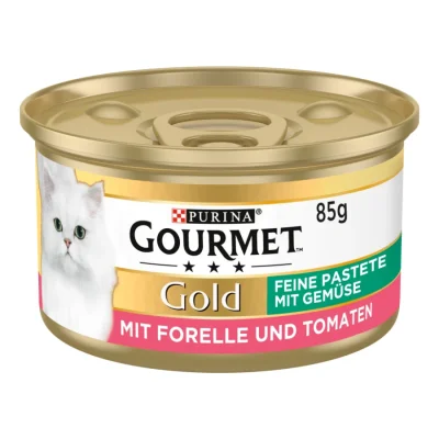 GOURMET Gold Les Mousselines 12 x 85 g Truite et tomates 12x85 g