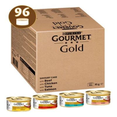 GOURMET Gold LES TIMBALES : aliment humide Mix pour chats 96 x 85 g