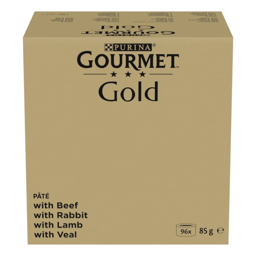 GOURMET Le pâté fin Gold, aliment humide Mix pour chats 96 x 85 g