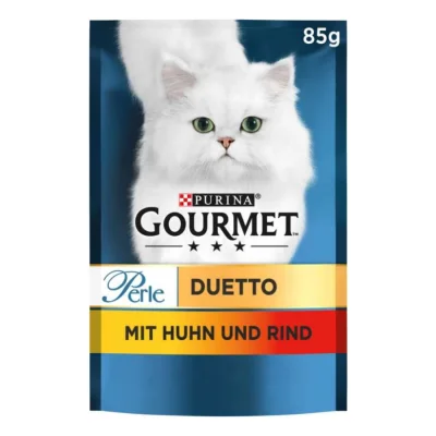 GOURMET Perle Duetto 24x85g Poulet et bœuf 26x85 g