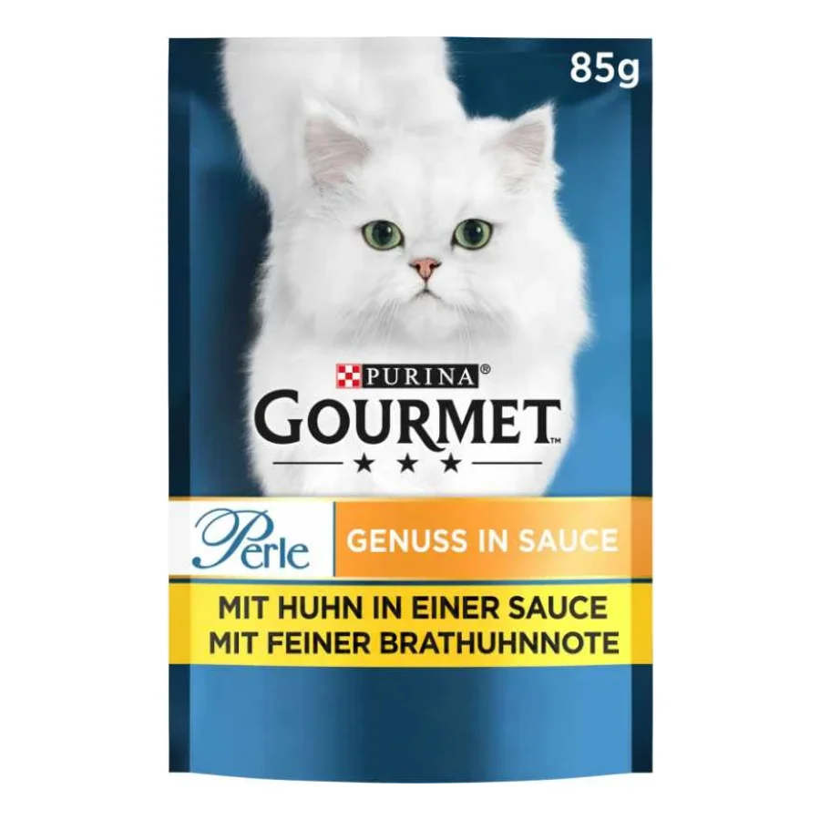 GOURMET Perle Genuss en sauce 24x85g Poulet, en sauce au poulet rôti