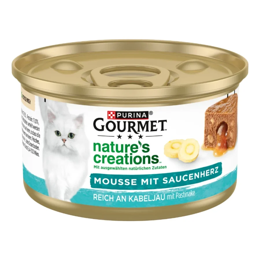 GOURMET PURINA Adult Natures Creations Mousse 12 x 85 g Cabillaud