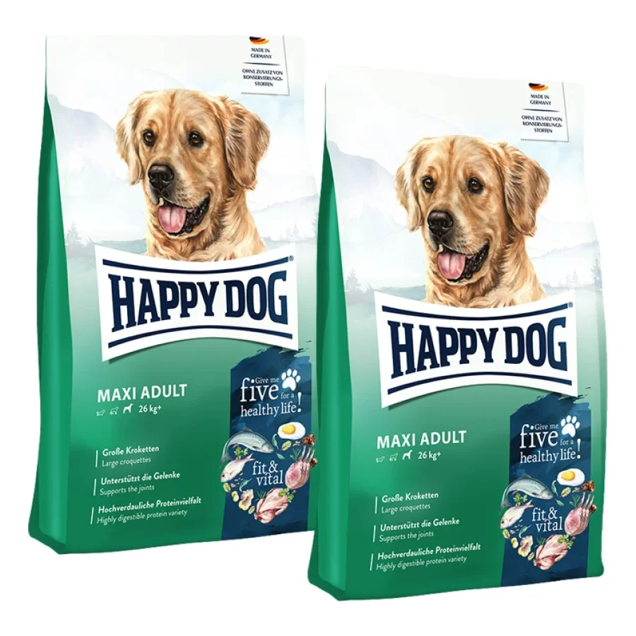 HAPPY DOG fit & vital Croquettes Chien Adulte, Maxi 2x14 kg