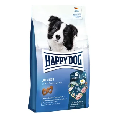 HAPPY DOG fit & vital Croquettes pour chien, Junior 1 kg