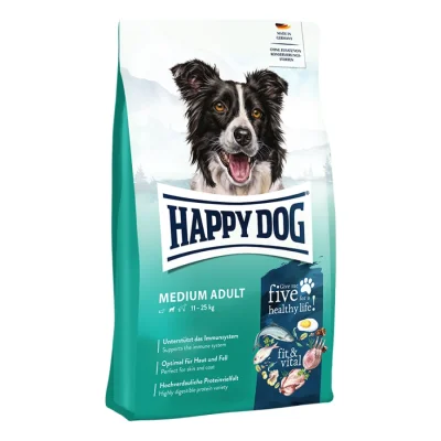 HAPPY DOG fit & vital croquettes pour chien, Medium Adult 1 kg