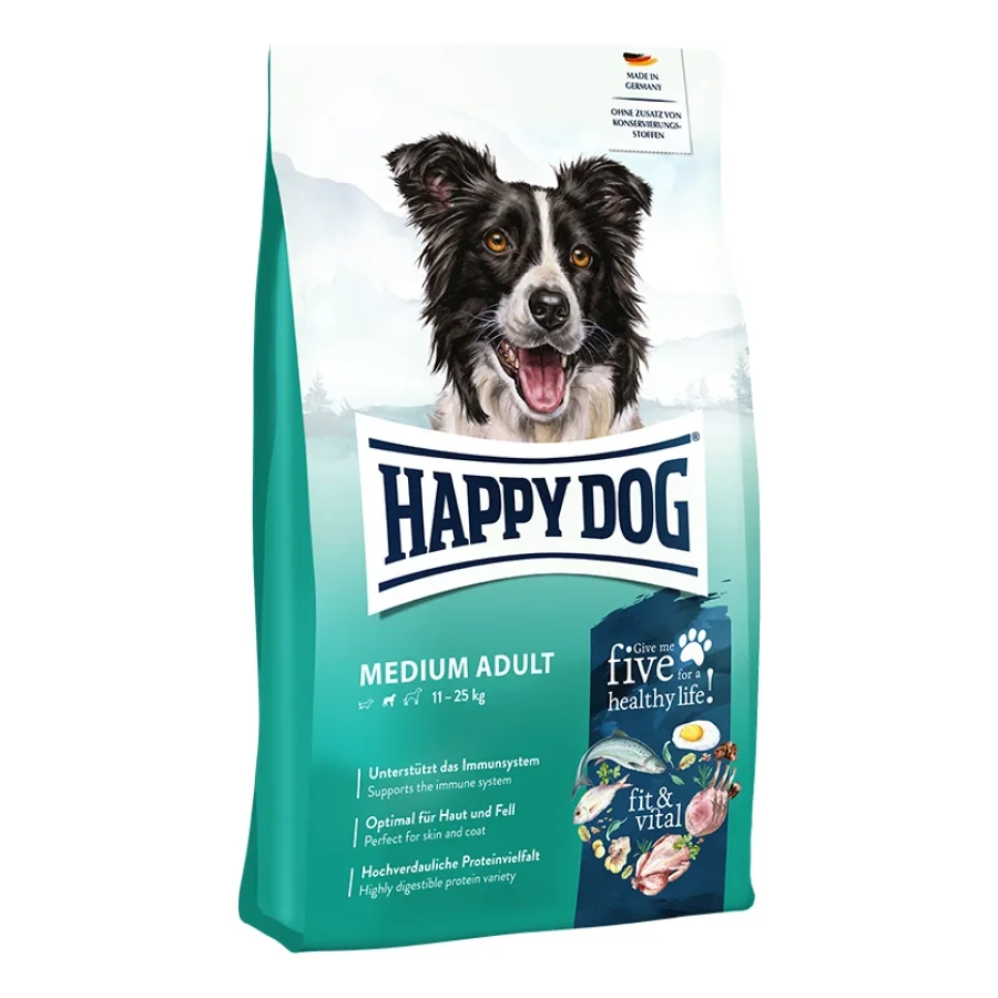 HAPPY DOG fit & vital croquettes pour chien, Medium Adult 1 kg
