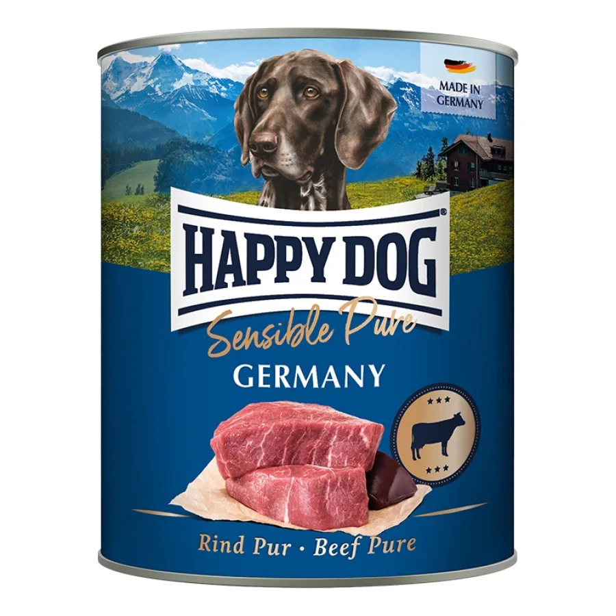HAPPY DOG Sensible Pure nourriture humide chien adulte 6x800 g Bœuf